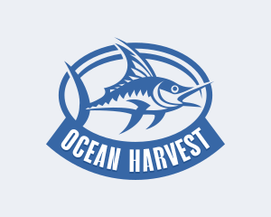 Fisheries - Fishing Marlin Fishery logo design