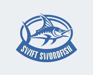 Swordfish - Fishing Marlin Fishery logo design