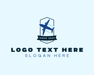 Courier - Plane Delivery Courier logo design