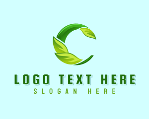 Plant - Garden Leaf Letter C logo design