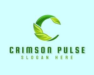 Garden Leaf Letter C logo design