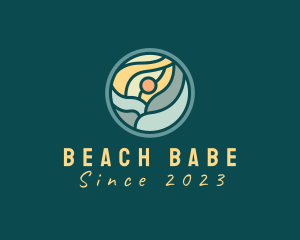 Tropical Beach Resort logo design