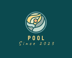 Tropical Beach Resort logo design