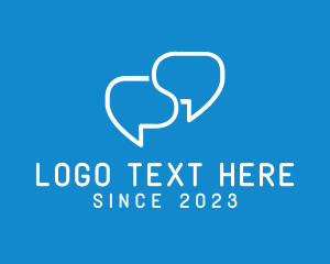 Discuss - Messaging App Letter S logo design