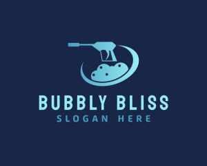 Pressure Washer Bubbles logo design