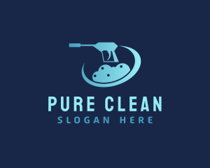 Pressure Washer Bubbles logo design