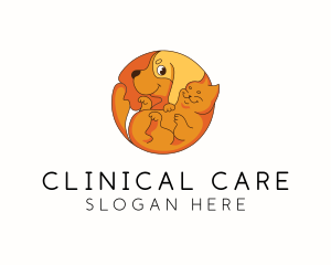 Dog Cat Veterinary Care logo design