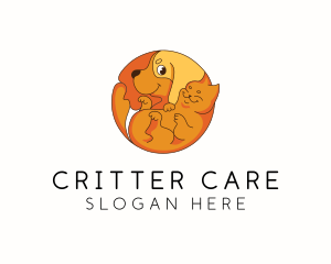 Dog Cat Veterinary Care logo design