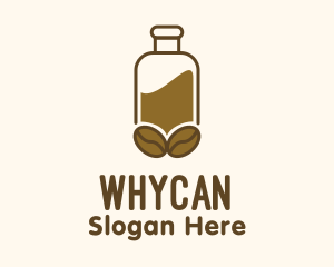 Bottled Coffee Drink Logo