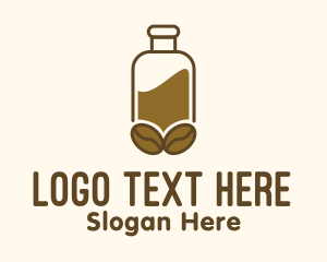 Grocery - Bottled Coffee Drink logo design