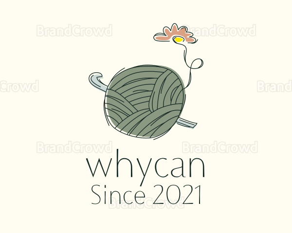 Flower Crochet Yarn Logo