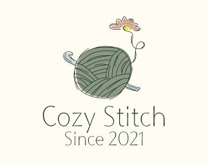 Flower Crochet Yarn logo design