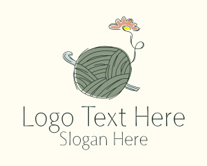 Flower Crochet Yarn Logo