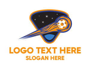 Goal - Comet Soccer Ball logo design