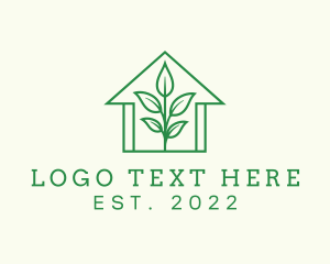 Agricultural - Natural House Plant logo design