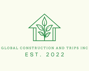 Nature Conservation - Natural House Plant logo design