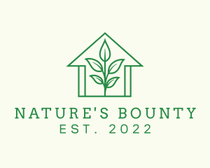 Natural House Plant logo design