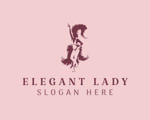 Festive Lady Dancer  logo design