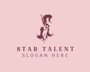 Talent - Festive Lady Dancer logo design