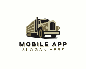 Logistics Trucking Vehicle Logo