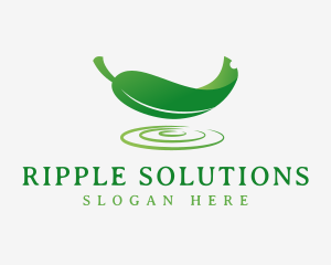 Ripple - Natural Leaf Ripple logo design