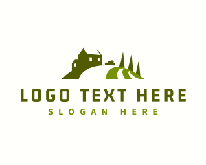 Landscaping Lawn Maintenance Logo