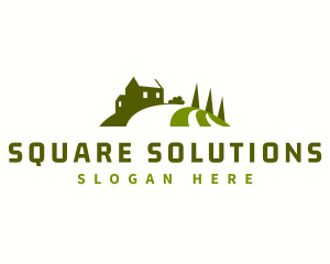 Landscaping Lawn Maintenance Logo