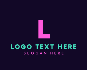 Text - Generic Neon Tech logo design