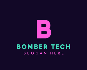 Generic Neon Tech logo design