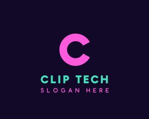 Generic Neon Tech logo design