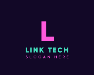 Generic Neon Tech logo design