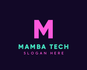 Generic Neon Tech logo design