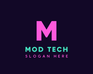 Generic Neon Tech logo design