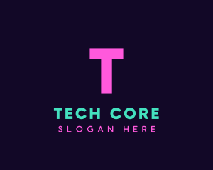 Generic Neon Tech logo design