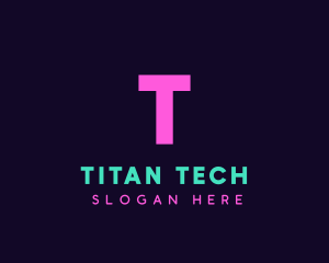 Generic Neon Tech logo design