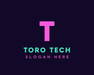 Generic Neon Tech logo design