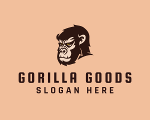 Gorilla - Wild Gorilla Head logo design
