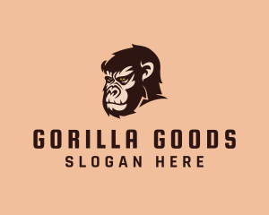 Wild Gorilla Head logo design