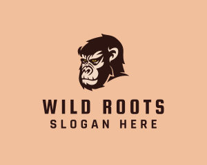 Wild Gorilla Head logo design