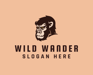 Wild Gorilla Head logo design