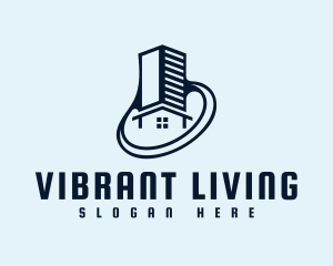 Living - Premium Condominium Housing logo design