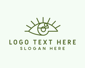 Sight - Eye Lashes Letter E logo design