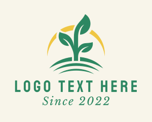 Sustainability - Sunshine Farm Plant logo design