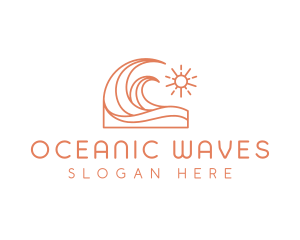 Swim Wave Ocean logo design