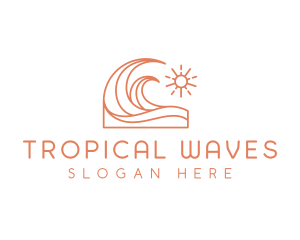 Swim Wave Ocean logo design