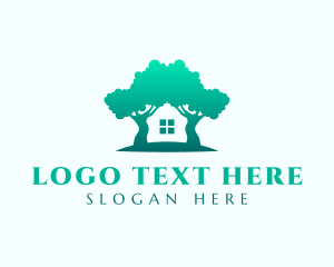 Plant - Forest House Residence logo design