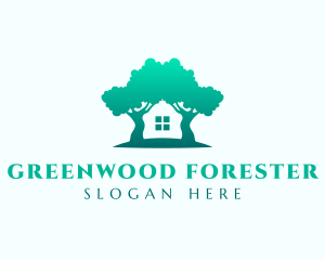 Forest House Residence logo design