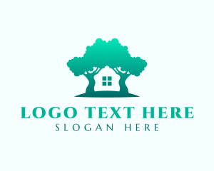 House - Forest House Residence logo design