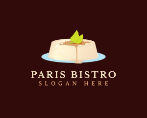 Panna Cotta Dessert Pudding logo design