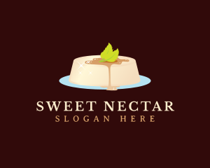 Panna Cotta Dessert Pudding logo design